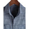 image:imageVATPAVE Mens Chambray Shirt Button Down Short Sleeve Shirt Beach Summer Casual Shirts with Two PocketsBlack