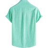 image:imageVATPAVE Mens Chambray Shirt Button Down Short Sleeve Shirt Beach Summer Casual Shirts with Two PocketsCyan