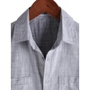 image:imageVATPAVE Mens Chambray Shirt Button Down Short Sleeve Shirt Beach Summer Casual Shirts with Two PocketsGray