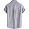 image:imageVATPAVE Mens Chambray Shirt Button Down Short Sleeve Shirt Beach Summer Casual Shirts with Two PocketsGray