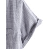 image:imageVATPAVE Mens Chambray Shirt Button Down Short Sleeve Shirt Beach Summer Casual Shirts with Two PocketsGray