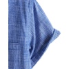 image:imageVATPAVE Mens Chambray Shirt Button Down Short Sleeve Shirt Beach Summer Casual Shirts with Two PocketsRoyal Blue