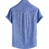 image:imageVATPAVE Mens Chambray Shirt Button Down Short Sleeve Shirt Beach Summer Casual Shirts with Two PocketsRoyal Blue