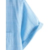 image:imageVATPAVE Mens Chambray Shirt Button Down Short Sleeve Shirt Beach Summer Casual Shirts with Two PocketsSky Blue