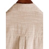 image:imageVATPAVE Mens Chambray Shirt Button Down Short Sleeve Shirt Beach Summer Casual Shirts with Two PocketsTan