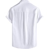 image:imageVATPAVE Mens Chambray Shirt Button Down Short Sleeve Shirt Beach Summer Casual Shirts with Two PocketsWhite