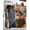 image:imageUOUA Mens Graphic Tees Vintage Oversized TShirts Casual Acid Wash Cotton Streetwear S2XLBlackgreybeige