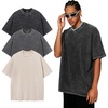 image:imageUOUA Mens Graphic Tees Vintage Oversized TShirts Casual Acid Wash Cotton Streetwear S2XLBlackgreybeige