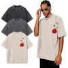 image:imageUOUA Mens Graphic Tees Vintage Oversized TShirts Casual Acid Wash Cotton Streetwear S2XLBlackgreyrosebeige