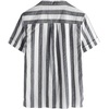 image:imageVATPAVE Boys Button Down Shirt Short Sleeve Casual Hawaiian Shirt Cuban Collar Summer Beach Shirts with PocketBlack White