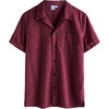 image:imageVATPAVE Boys Button Down Shirt Short Sleeve Casual Hawaiian Shirt Cuban Collar Summer Beach Shirts with PocketPure Winered