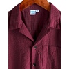 image:imageVATPAVE Boys Button Down Shirt Short Sleeve Casual Hawaiian Shirt Cuban Collar Summer Beach Shirts with PocketPure Winered