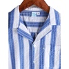 image:imageVATPAVE Boys Button Down Shirt Short Sleeve Casual Hawaiian Shirt Cuban Collar Summer Beach Shirts with PocketRoyalblue White