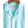 image:imageVATPAVE Boys Button Down Shirt Short Sleeve Casual Hawaiian Shirt Cuban Collar Summer Beach Shirts with PocketWater Green