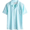 image:imageVATPAVE Boys Button Down Shirt Short Sleeve Casual Hawaiian Shirt Cuban Collar Summer Beach Shirts with PocketWater Green
