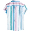 image:imageVATPAVE Boys Striped Button Down Shirt Short Sleeve Hawaiian Shirt Casual Summer Beach ShirtsBlue Pink