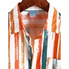 image:imageVATPAVE Boys Striped Button Down Shirt Short Sleeve Hawaiian Shirt Casual Summer Beach ShirtsOrange