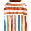 image:imageVATPAVE Boys Striped Button Down Shirt Short Sleeve Hawaiian Shirt Casual Summer Beach ShirtsOrange