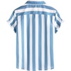 image:imageVATPAVE Boys Striped Button Down Shirt Short Sleeve Hawaiian Shirt Casual Summer Beach ShirtsRoyal Blue