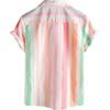 image:imageVATPAVE Boys Striped Button Down Shirt Short Sleeve Hawaiian Shirt Casual Summer Beach ShirtsWhitepink