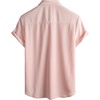 image:imageVATPAVE Mens Casual Waffle Shirt Short Sleeve Button Down Summer Shirts Loose Fit Beach ShirtsPink