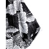 image:imageVATPAVE Mens Front Pocket Hawaiian Shirts Casual Floral Shirts Short Sleeve Button Down Beach Tropical ShirtsBlackgray