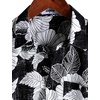 image:imageVATPAVE Mens Front Pocket Hawaiian Shirts Casual Floral Shirts Short Sleeve Button Down Beach Tropical ShirtsBlackgray