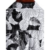 image:imageVATPAVE Mens Front Pocket Hawaiian Shirts Casual Floral Shirts Short Sleeve Button Down Beach Tropical ShirtsBlackgray