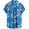 image:imageVATPAVE Mens Front Pocket Hawaiian Shirts Casual Floral Shirts Short Sleeve Button Down Beach Tropical ShirtsDarkblue
