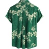 image:imageVATPAVE Mens Front Pocket Hawaiian Shirts Casual Floral Shirts Short Sleeve Button Down Beach Tropical ShirtsDarkgreen