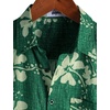 image:imageVATPAVE Mens Front Pocket Hawaiian Shirts Casual Floral Shirts Short Sleeve Button Down Beach Tropical ShirtsDarkgreen