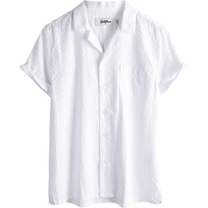 image:imageVATPAVE Boys Button Down Shirt Short Sleeve Casual Hawaiian Shirt Cuban Collar Summer Beach Shirts with PocketWhite