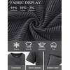 image:imageUOUA Mens Crewneck Sweatshirts Soild Color Geometric Texture T Shirts Short Sleeve Casual Pullover ShirtWashed Black